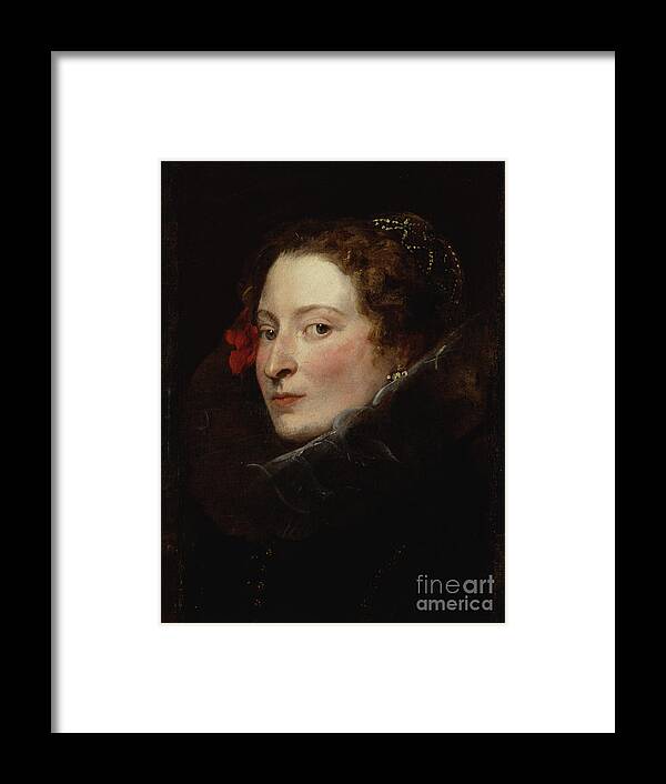 17th Century Framed Print featuring the painting Marchesa Elena Grimaldi-cattaneo, C.1622-23 by Anthony Van Dyck