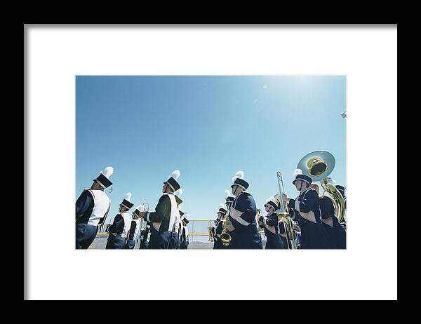 Marching Framed Print featuring the photograph Marching Band by Sean Justice