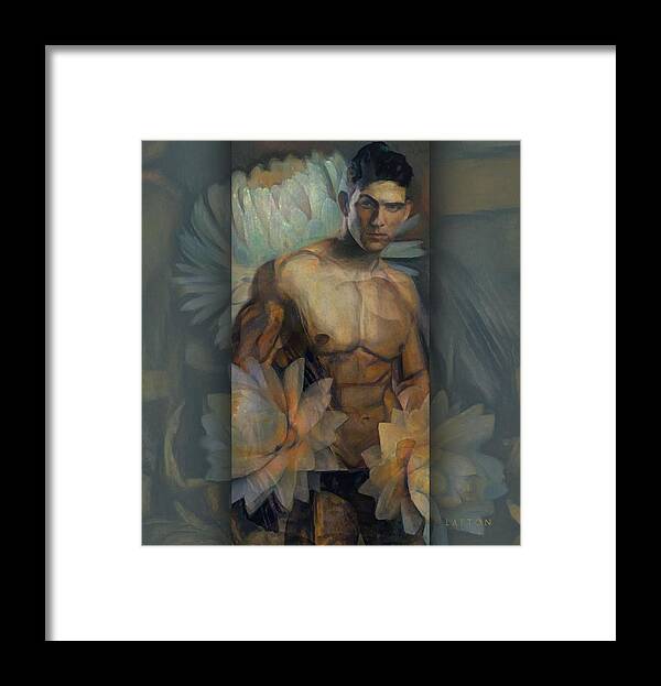 Male Framed Print featuring the digital art Marcus by Richard Laeton