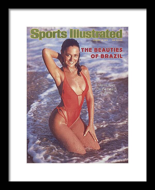 Social Issues Framed Print featuring the photograph Maria Joao Swimsuit 1978 Sports Illustrated Cover by Sports Illustrated