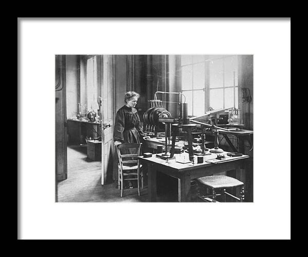 Marie Curie Framed Print featuring the photograph Marie S. Curie by Mansell