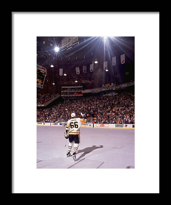 Mario Lemieux Waves To The Crowd Poster by B Bennett - Fine Art America