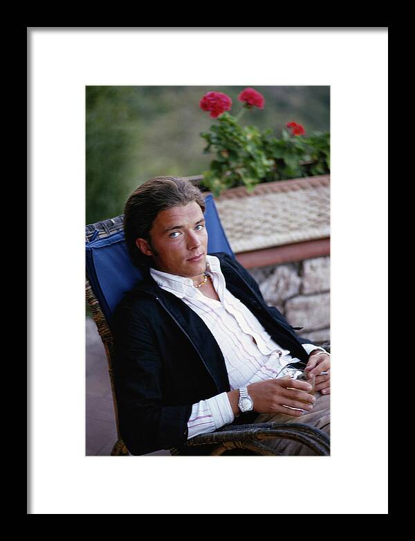 People Framed Print featuring the photograph Markus Von Jenisch by Slim Aarons