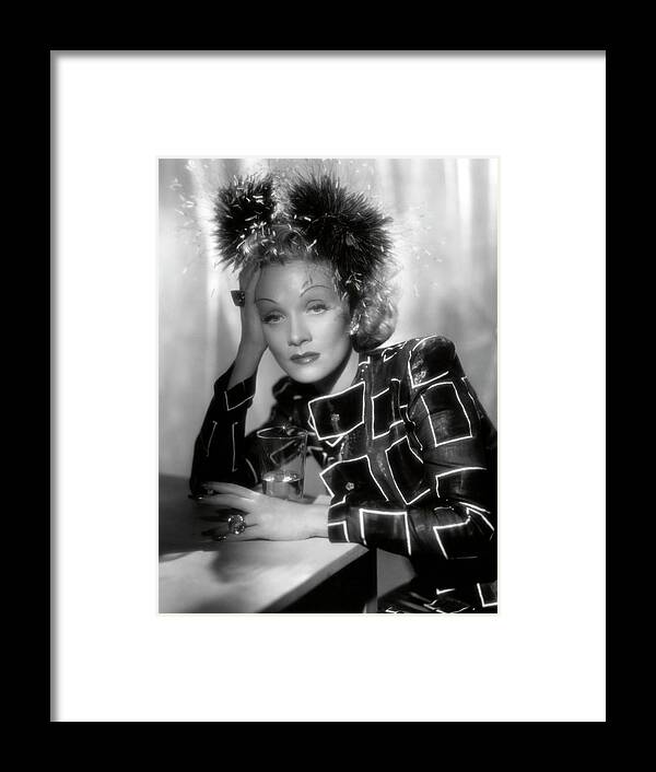 Marlene Dietrich Framed Print featuring the photograph MARLENE DIETRICH in SEVEN SINNERS -1940-. by Album
