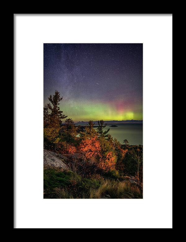 Marquette Framed Print featuring the photograph Marquette Lights by Marybeth Kiczenski