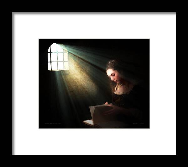 Monarch Framed Print featuring the digital art Mary, Queen Of Scots by Mark Allen