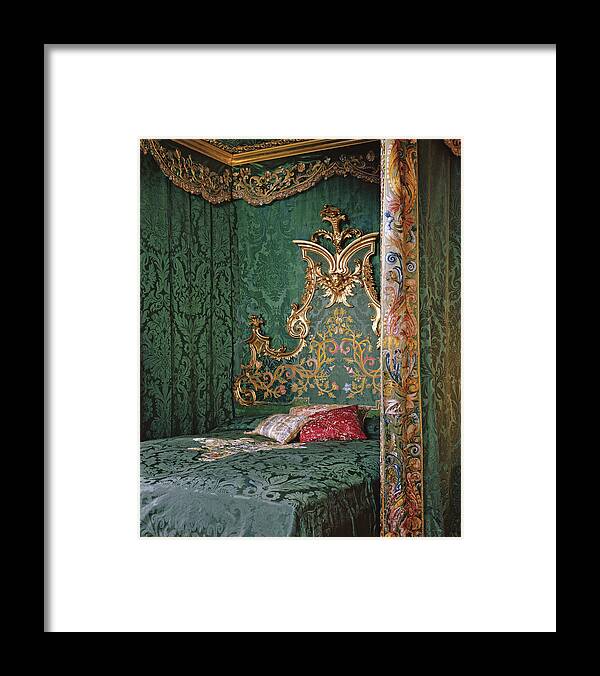 #new2022 Framed Print featuring the photograph Master Bedroom Of Palazzo Pucci by Marina Faust