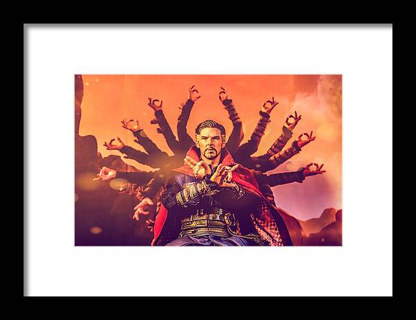 Doctor Strange Framed Print featuring the digital art Master of the Mystic Arts by Jeremy Guerin