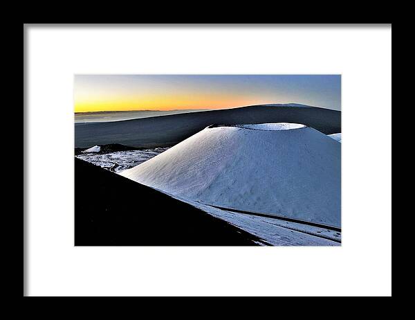 Mauna Kea Framed Print featuring the photograph Mauna Kea Sunrise by Heidi Fickinger