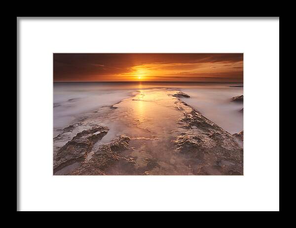 Atmosphere Framed Print featuring the photograph Mediterranean Peace by Jose A. Parra