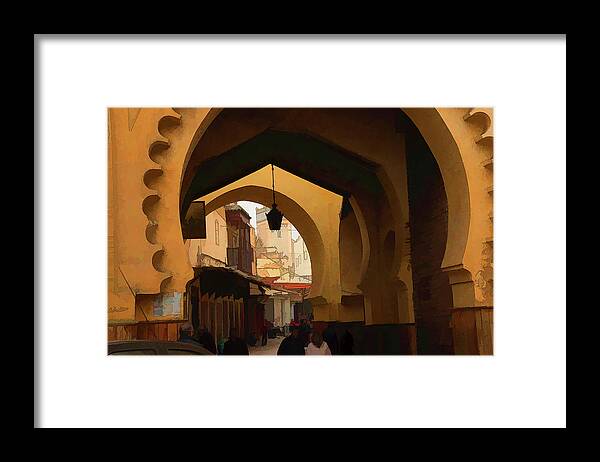 Melleh Framed Print featuring the photograph Melleh Arches by Jessica Levant