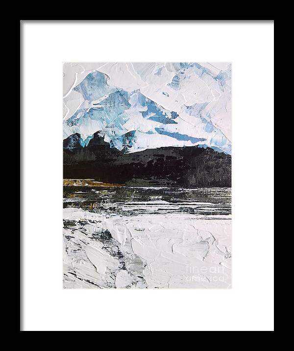 Winter Framed Print featuring the painting Melt Away by Lisa Dionne