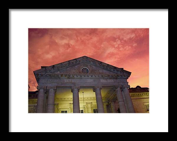 Dc Framed Print featuring the photograph Sunset@Memorial Continental Hall by Bnte Creations