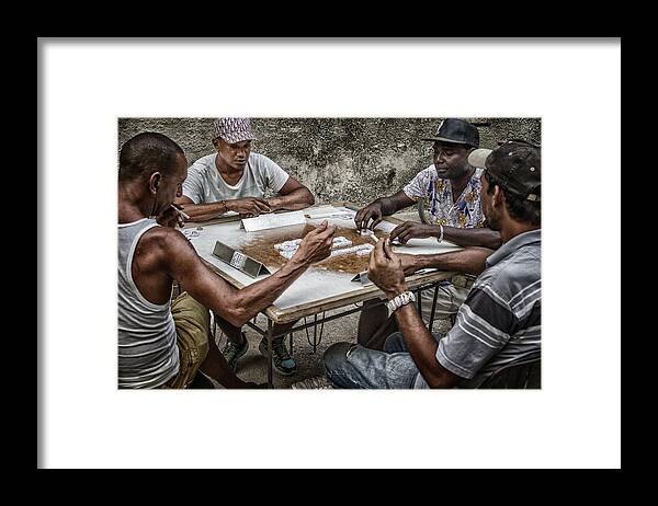 Play Framed Print featuring the photograph Men's Game by Pavol Stranak