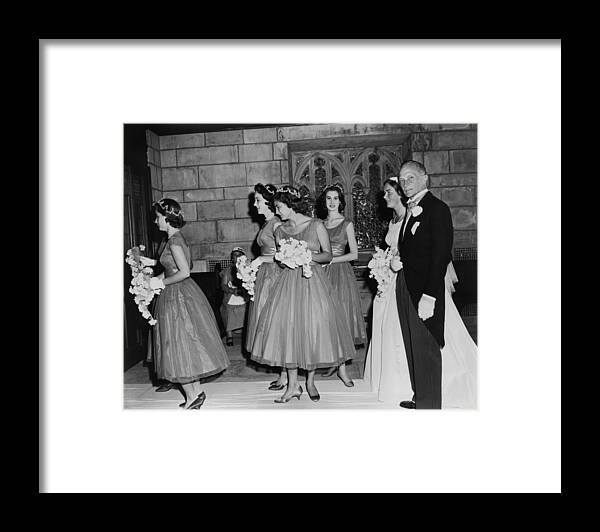 People Framed Print featuring the photograph Merrell Wedding by Bert Morgan