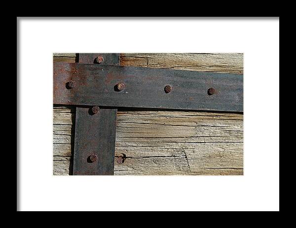 Serving Size Framed Print featuring the photograph Metal And Wood by Herlordship