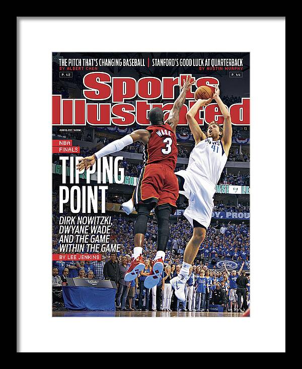 Magazine Cover Framed Print featuring the photograph Miami Heat V Dallas Mavericks - Game Three Sports Illustrated Cover by Sports Illustrated