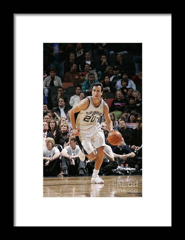 Nba Pro Basketball Framed Print featuring the photograph Miami Heat V San Antonio Spurs by Chris Covatta