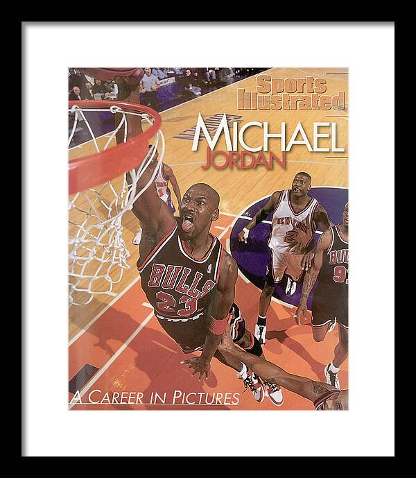 Nba Pro Basketball Framed Print featuring the photograph Michael Jordan A Career In Pictures Sports Illustrated Cover by Sports Illustrated