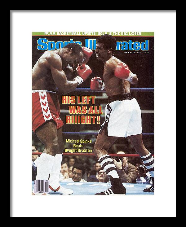 1980-1989 Framed Print featuring the photograph Michael Spinks, 1983 Wba Light Heavyweight Title Sports Illustrated Cover by Sports Illustrated