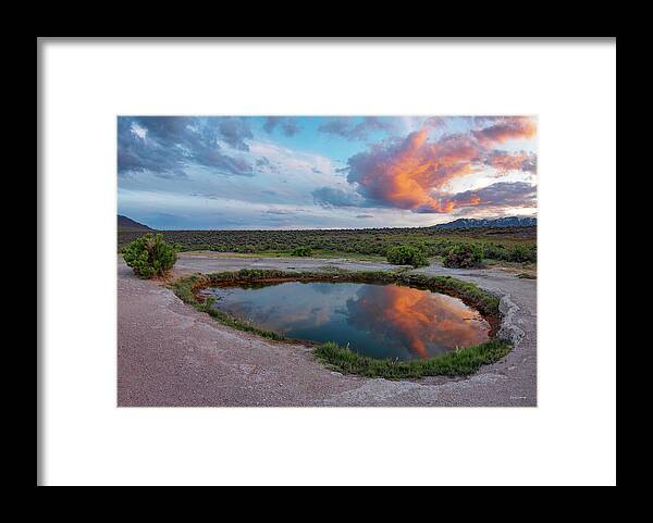 Alvord Desert Framed Print featuring the photograph Mickey Hot Springs 1 by Leland D Howard
