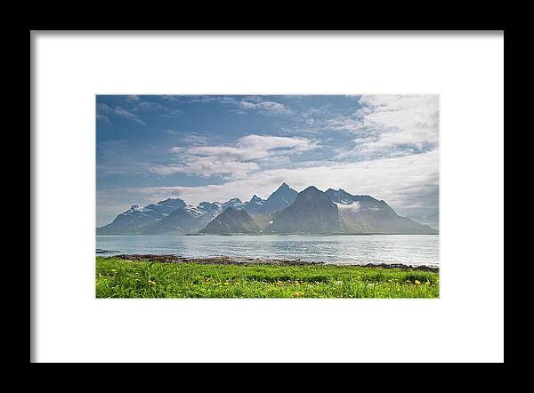Scenics Framed Print featuring the photograph Mighty Mountains Of Lofoten Islands by Harri Jarvelainen Photography