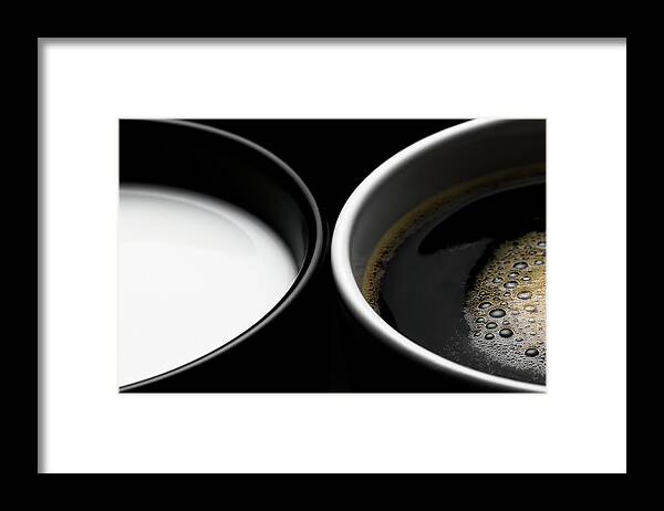 Milk Framed Print featuring the photograph Milk And Coffee by Daitozen