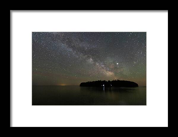 Door County Framed Print featuring the photograph Milky Way Over Cana Island by Paul Schultz