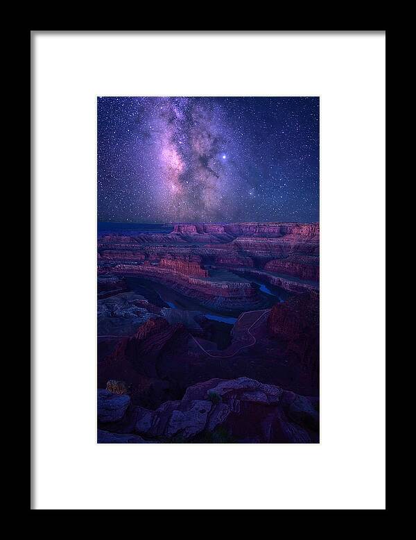 Canyon Framed Print featuring the photograph Milky Way Over Dead Horse Point by Mei Xu