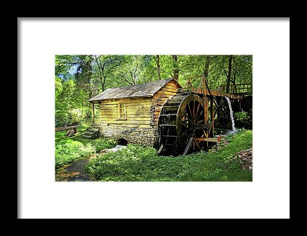 Mill Framed Print featuring the photograph Mill At Centerville Missouri by Marty Koch