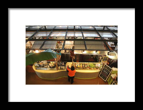 Market Framed Print featuring the photograph Milwaukee Public Market by Callen Harty