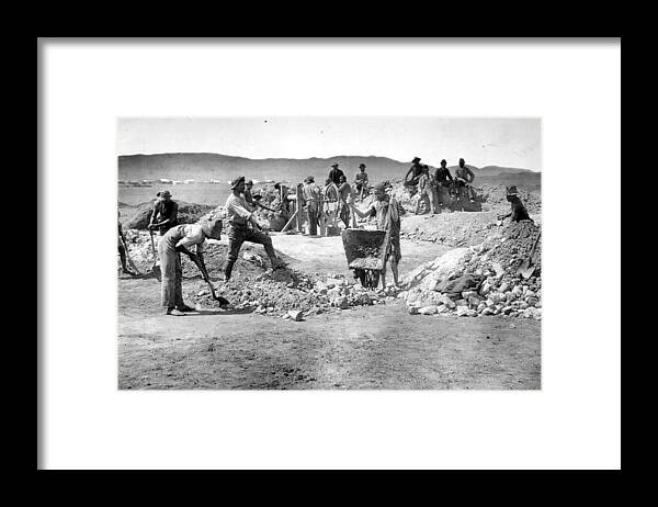 Miner Framed Print featuring the photograph Mine Workers by Robert Harris