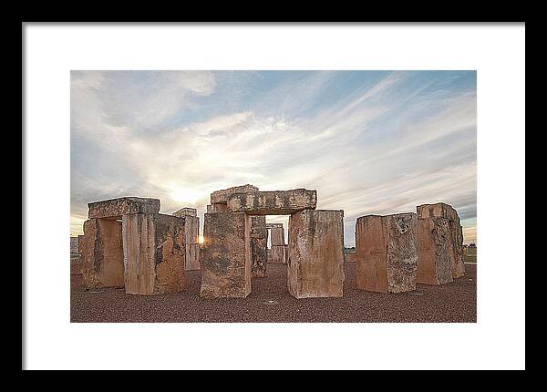 Historical Framed Print featuring the photograph Mini Stonehenge by Scott Cordell