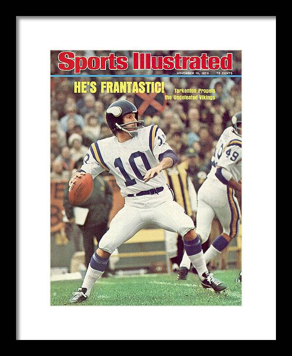 Minnesota Vikings Qb Fran Tarkenton Sports Illustrated Cover Framed  Print by Sports Illustrated - Sports Illustrated Covers