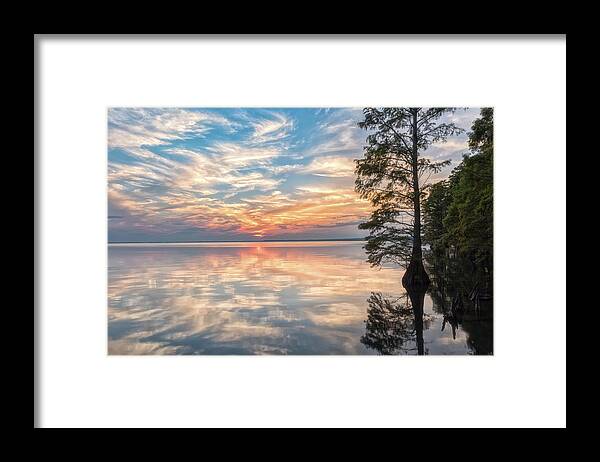 Fine Art Landscape Photography Framed Print featuring the photograph Mirrored by Russell Pugh