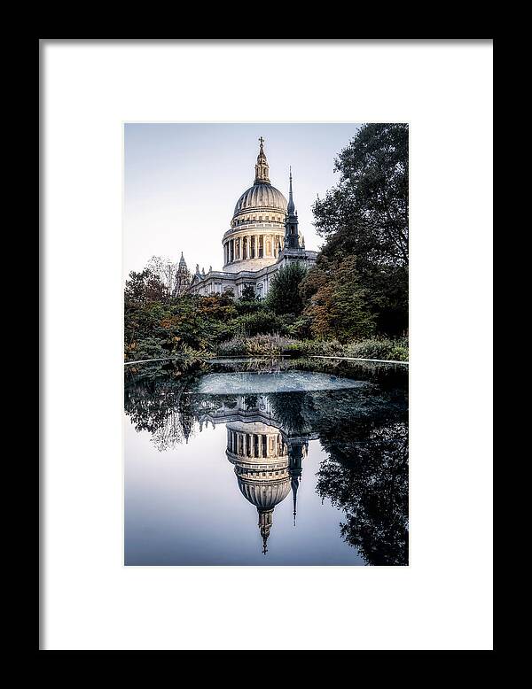 Architecture Framed Print featuring the photograph Mirrors With Soul... St.pauls Cathedral by Juan Luis Seco