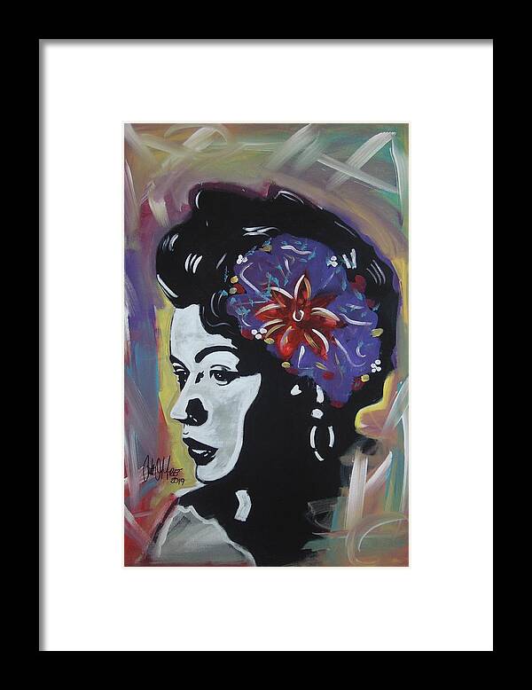 Billie Holiday Framed Print featuring the painting Miss Holiday by Antonio Moore
