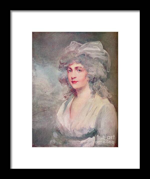 Gouache Framed Print featuring the drawing Miss Odwyer C 1799 by Print Collector