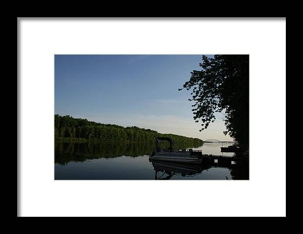 Mississippi Muscatine Framed Print featuring the photograph Mississippi Muscatine by Dylan Punke