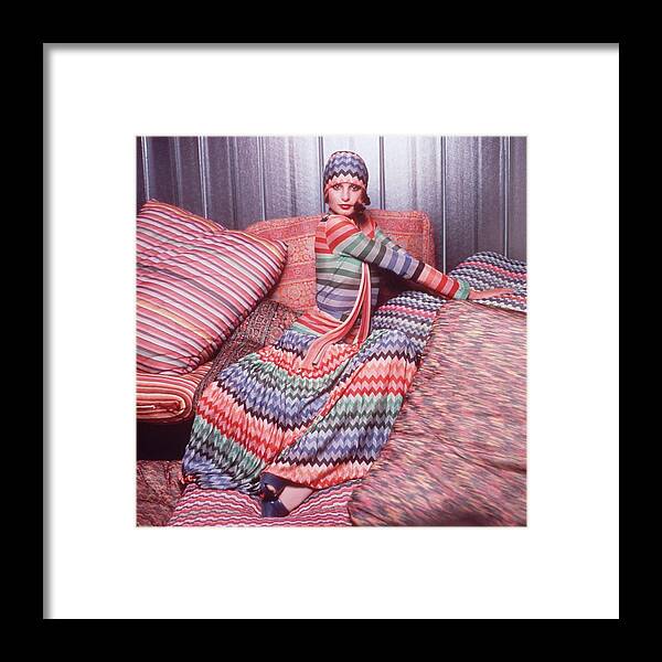 Fashion Model Framed Print featuring the photograph Missoni Miss by Hulton Archive