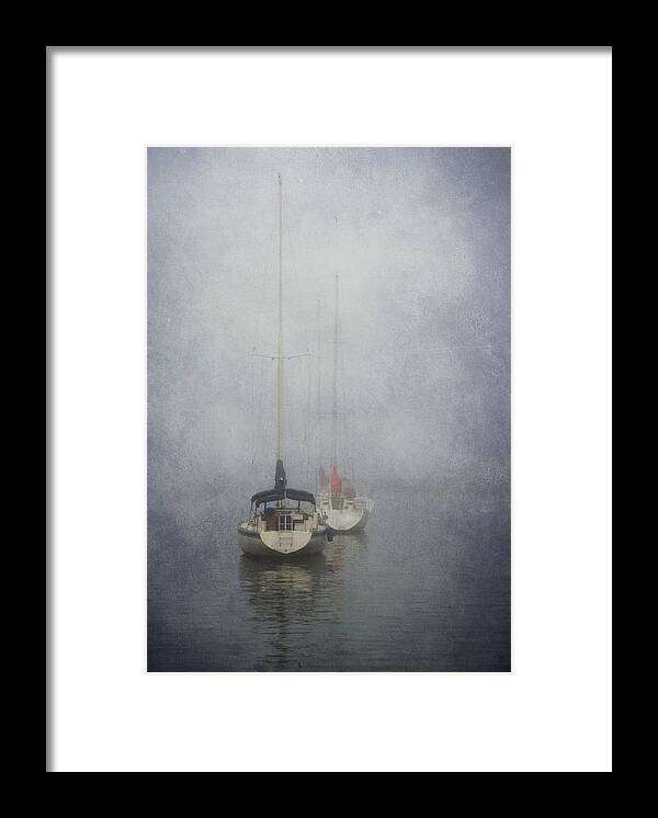 Lake Michigan Framed Print featuring the photograph Mist Over Lake Michigan by Marie-josée Lévesque