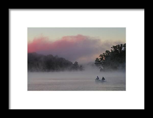 Misty Framed Print featuring the photograph Misty Lake #5 by ??? / Austin Li