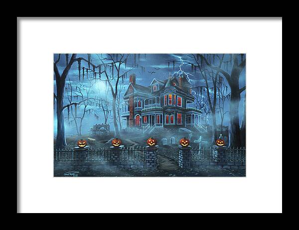 Misty Magic Framed Print featuring the painting Misty Magic by Geno Peoples