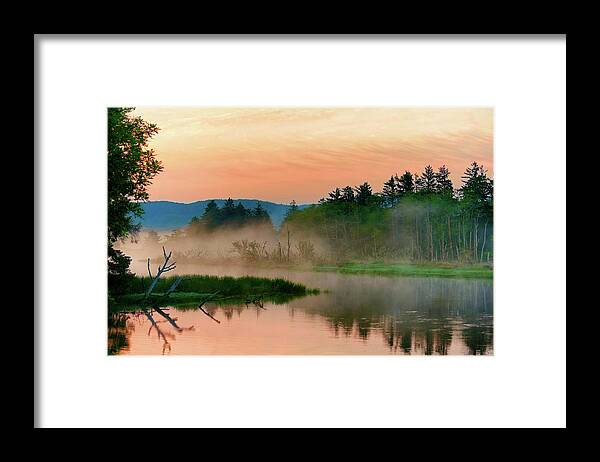 Deebrowningphotography.com Framed Print featuring the photograph Misty Sunrise by Dee Browning
