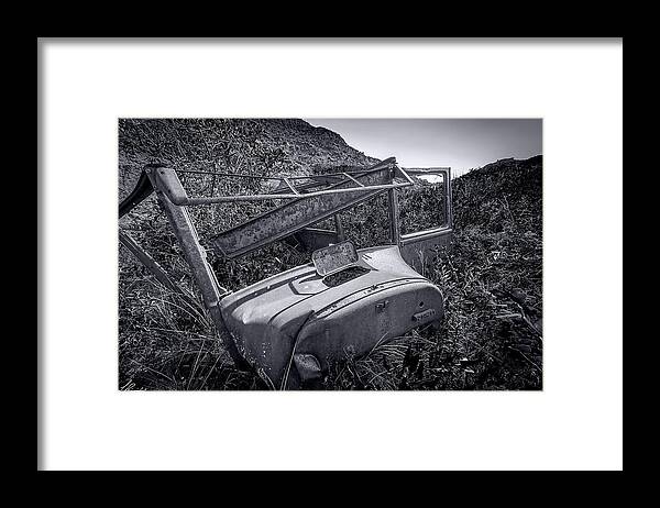 2017-07-18 Framed Print featuring the photograph Model A Ford, Some Repair Required by Phil And Karen Rispin