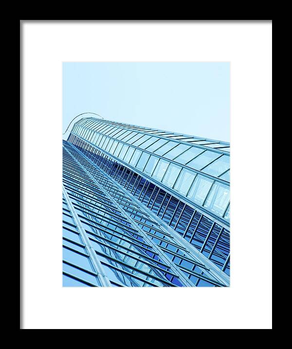 Office Framed Print featuring the photograph Modern Oslo Skyscraper Reflecting In by Franckreporter