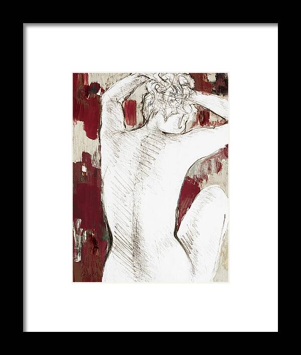 Woman Framed Print featuring the painting Modern Spice Woman I by Lanie Loreth