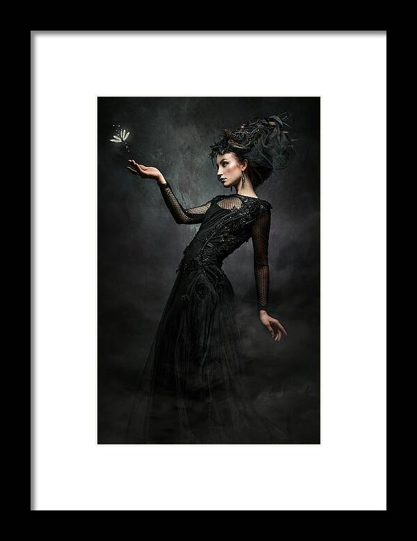 Creative Edit Framed Print featuring the photograph Moira by Siegart