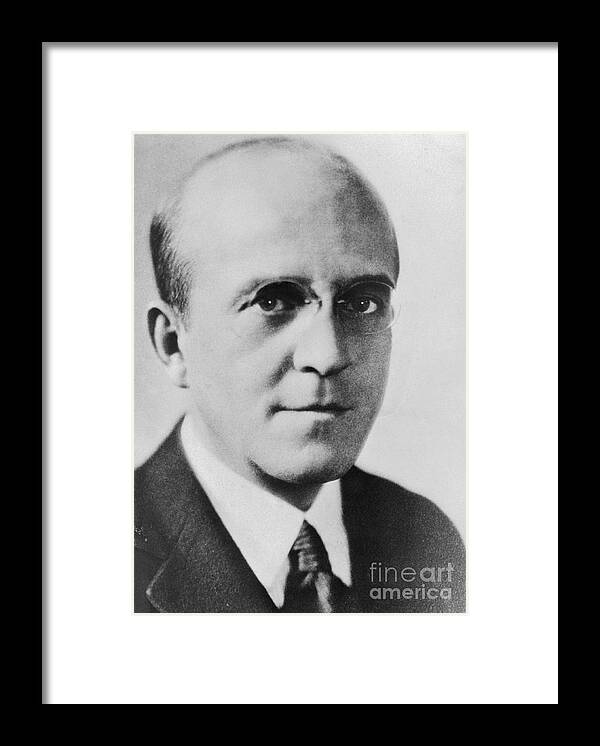 Working Framed Print featuring the photograph Molecular Biologist Dr. Oswald T. Avery by Bettmann