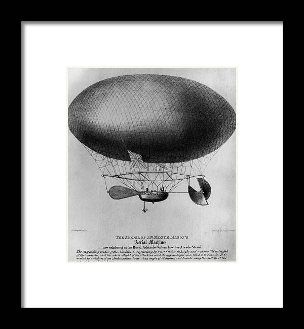 Airplane Framed Print featuring the photograph Monck Masons Airship by Hulton Archive